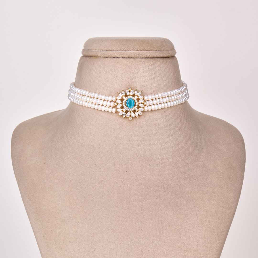 Ocean Grace Pearl Choker & Bracelet Set