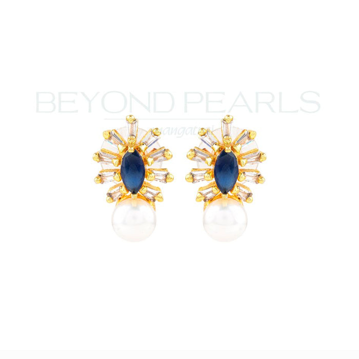 Buy Azure Sparkle Baguette Pearl Tops