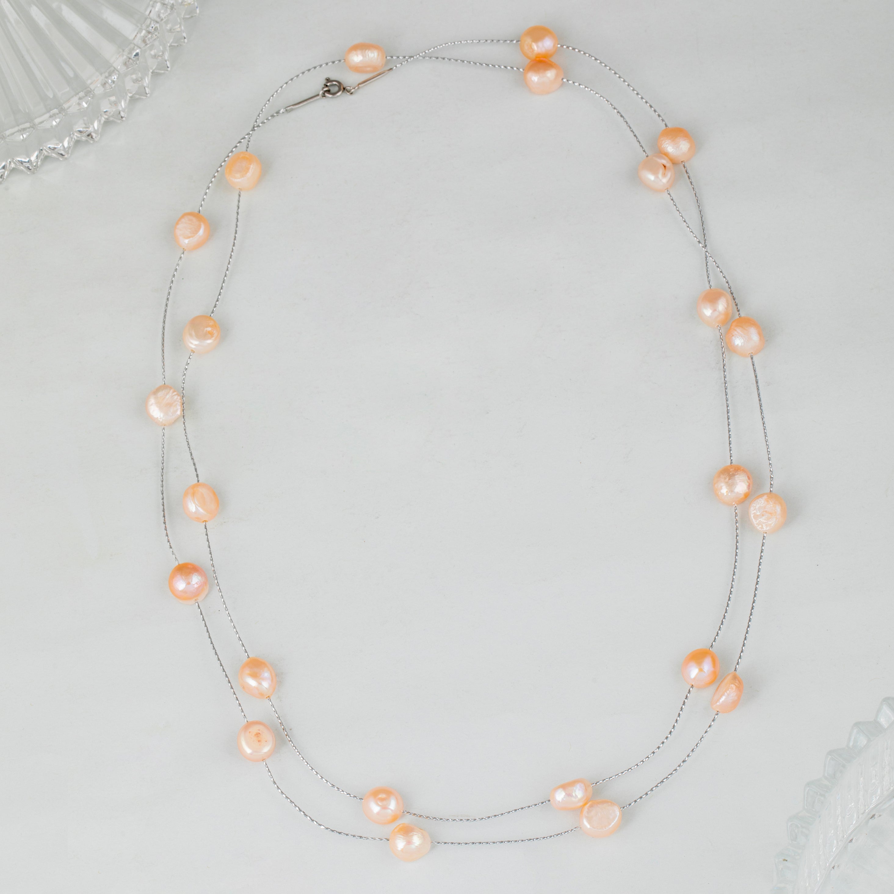 Peach Station Freshwater Pearl Necklace