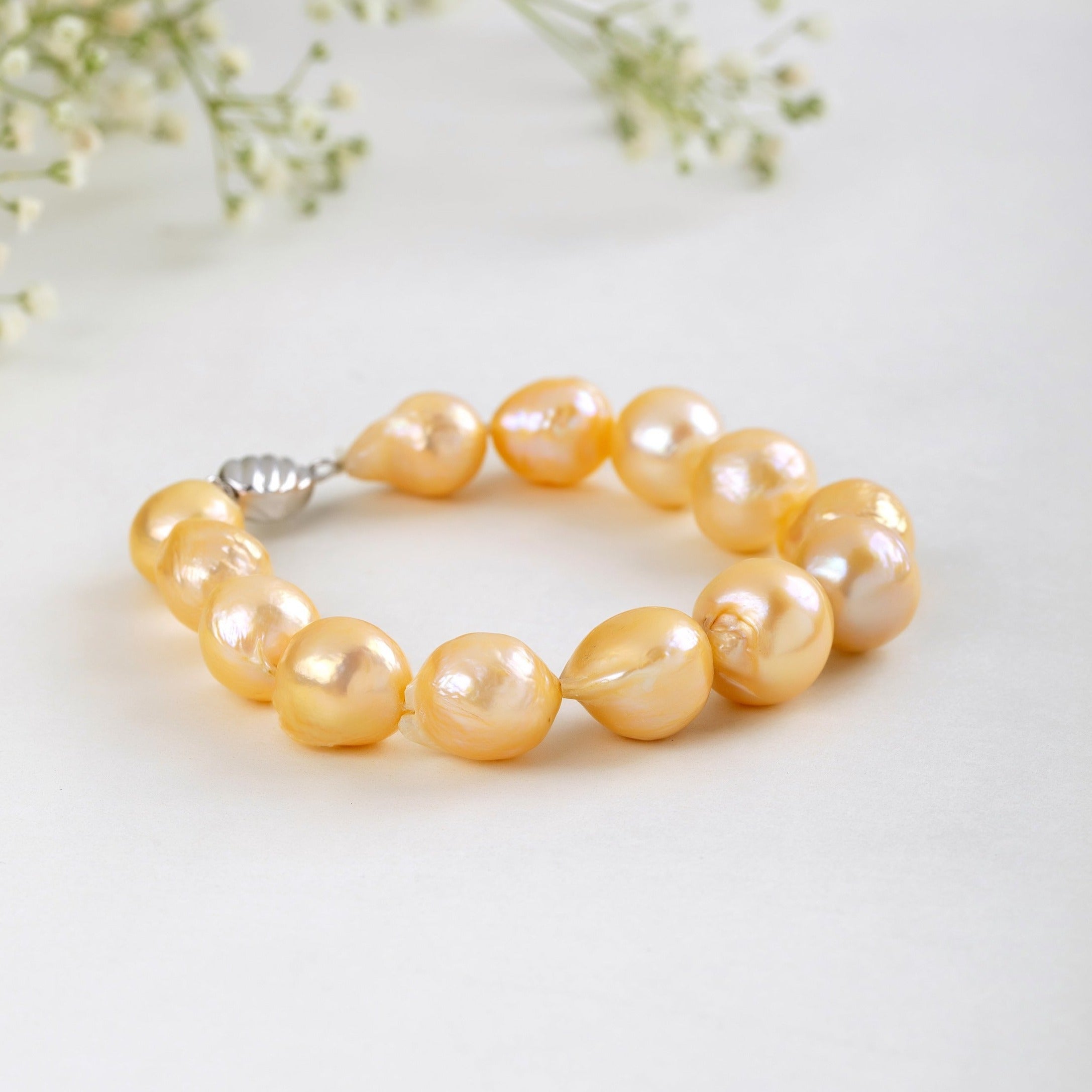 Peach Delight Bracelet | Freshwater