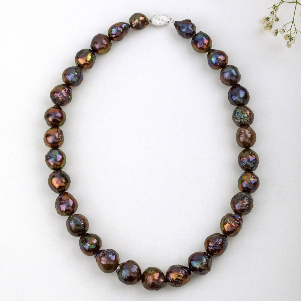 Freshwater Black Bronze Lust Pearl Necklace