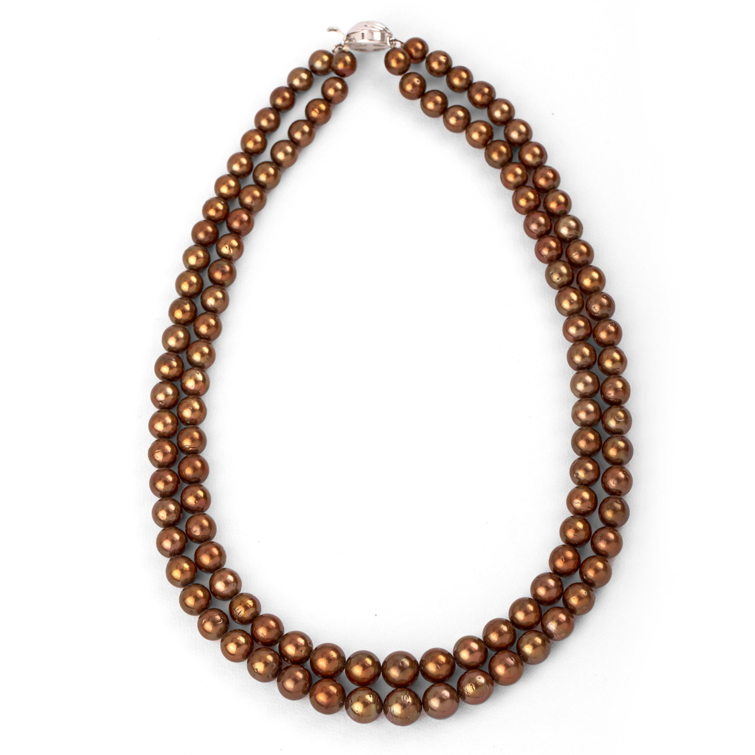 Cocoa Serenity Freshwater Necklace