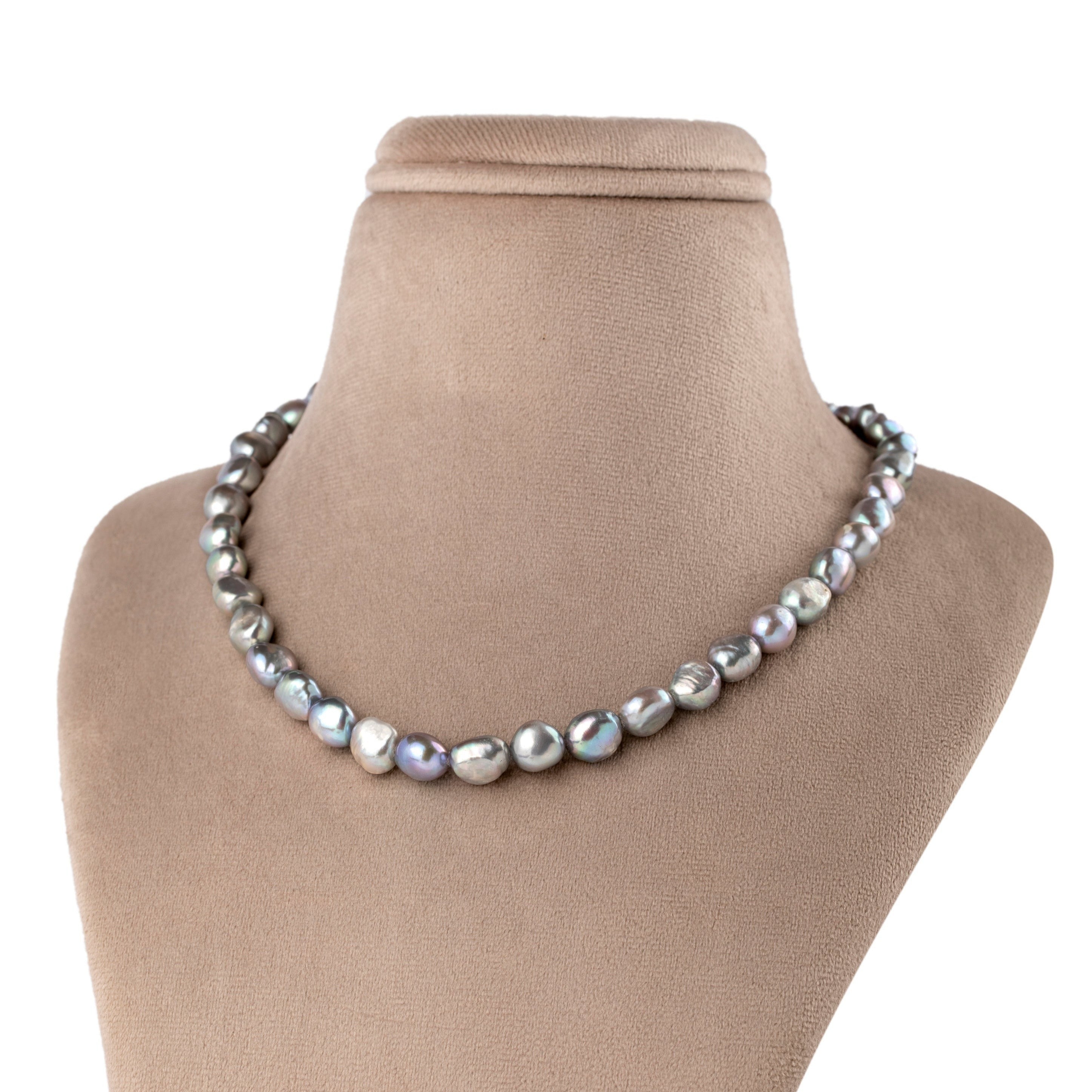 Slate Gray Freshwater Pearl Necklace