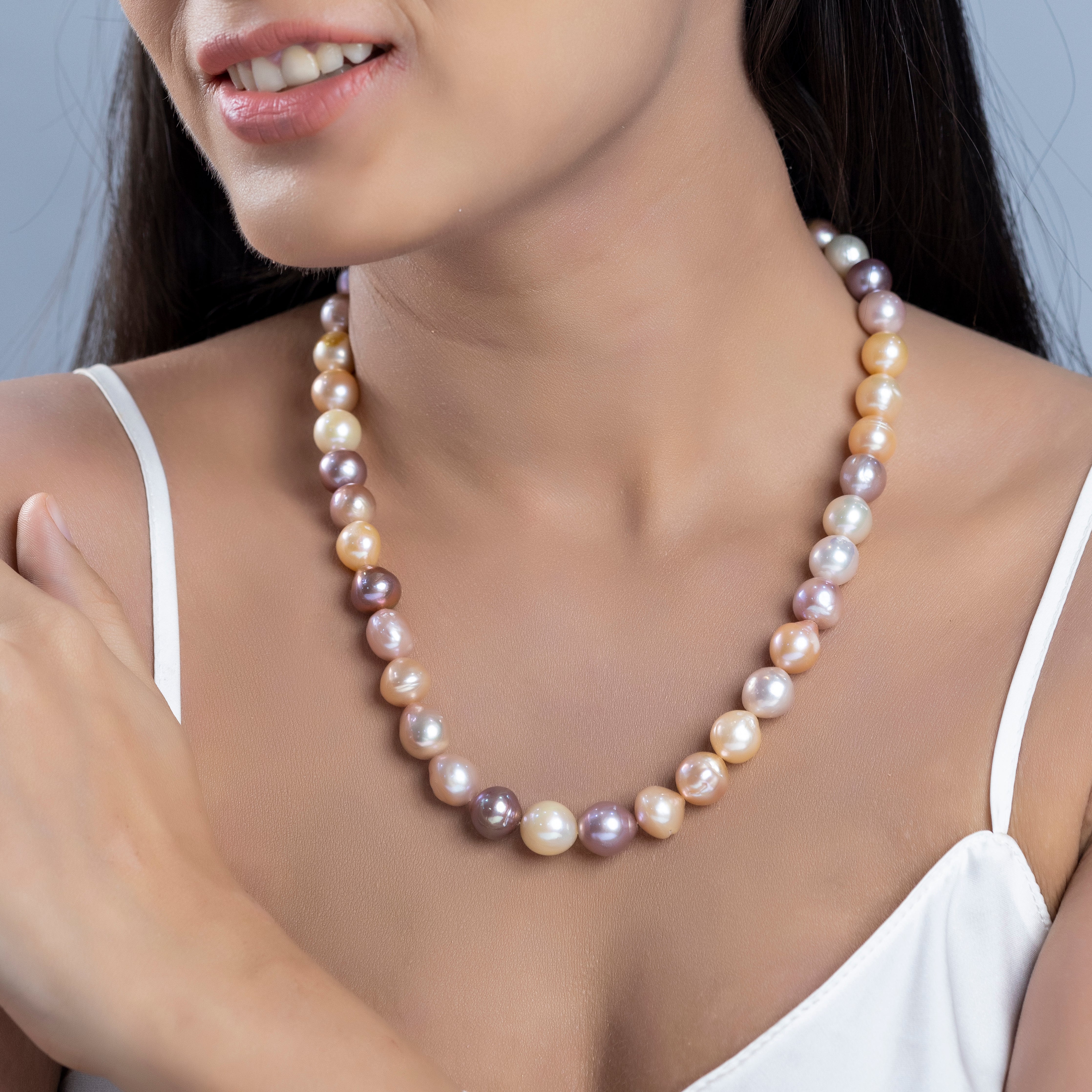 Freshwater Multicolor Pearl Necklace