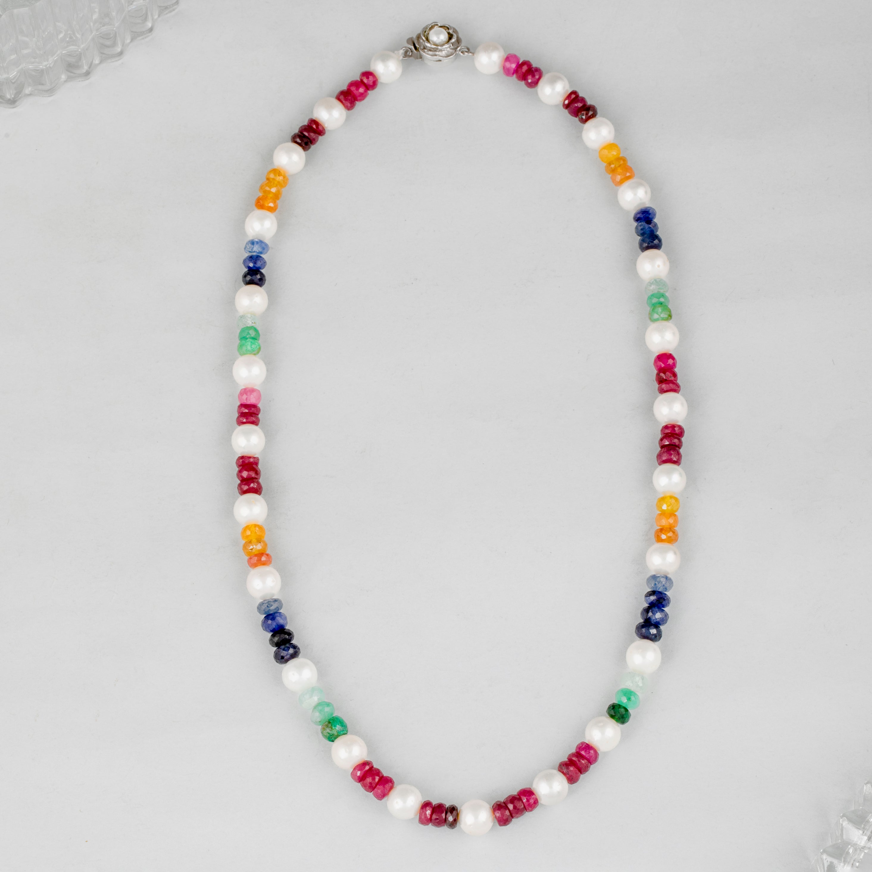Mystic Meadows Multicolor Freshwater Pearl Necklace
