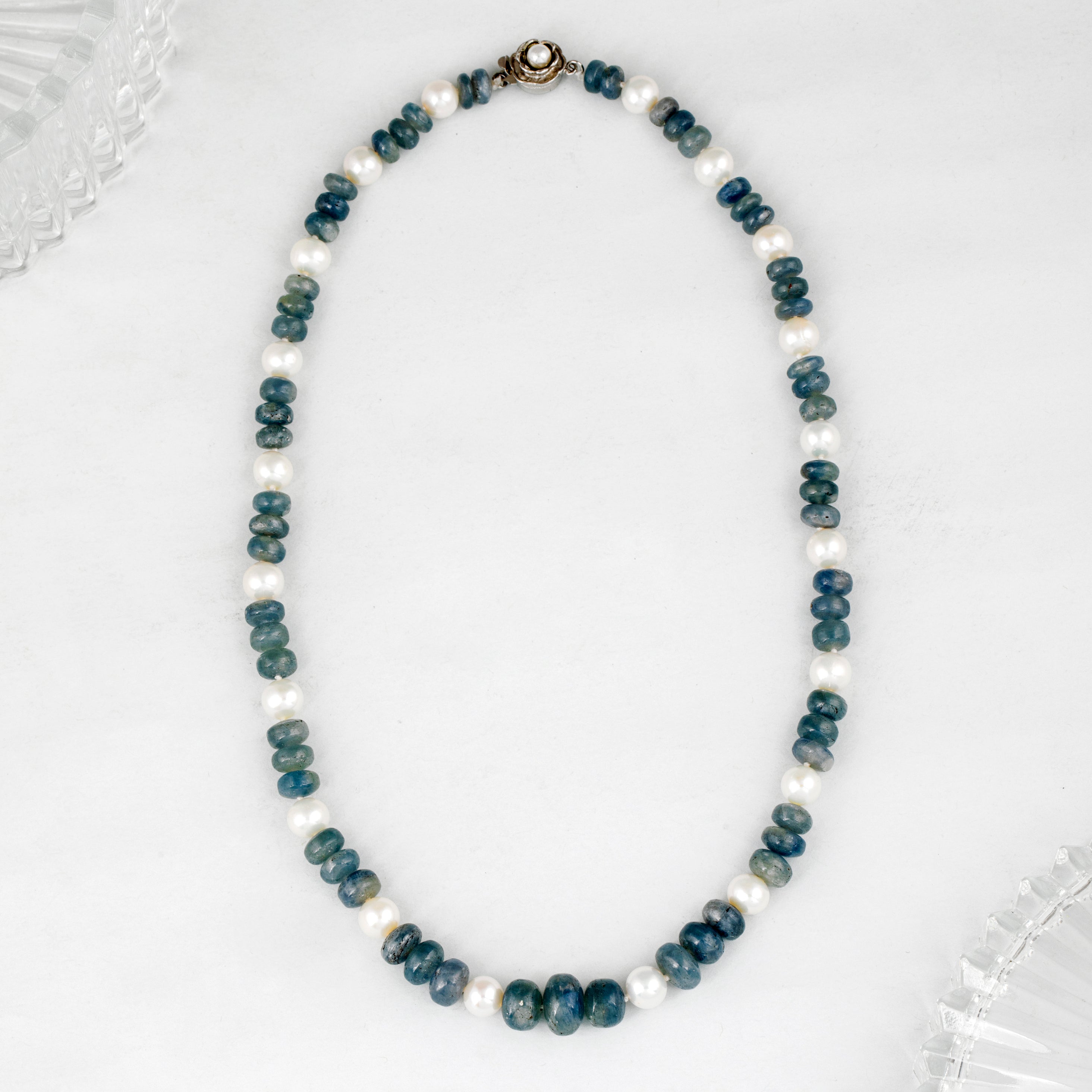 Smokey Sapphire Freshwater Pearl Necklace