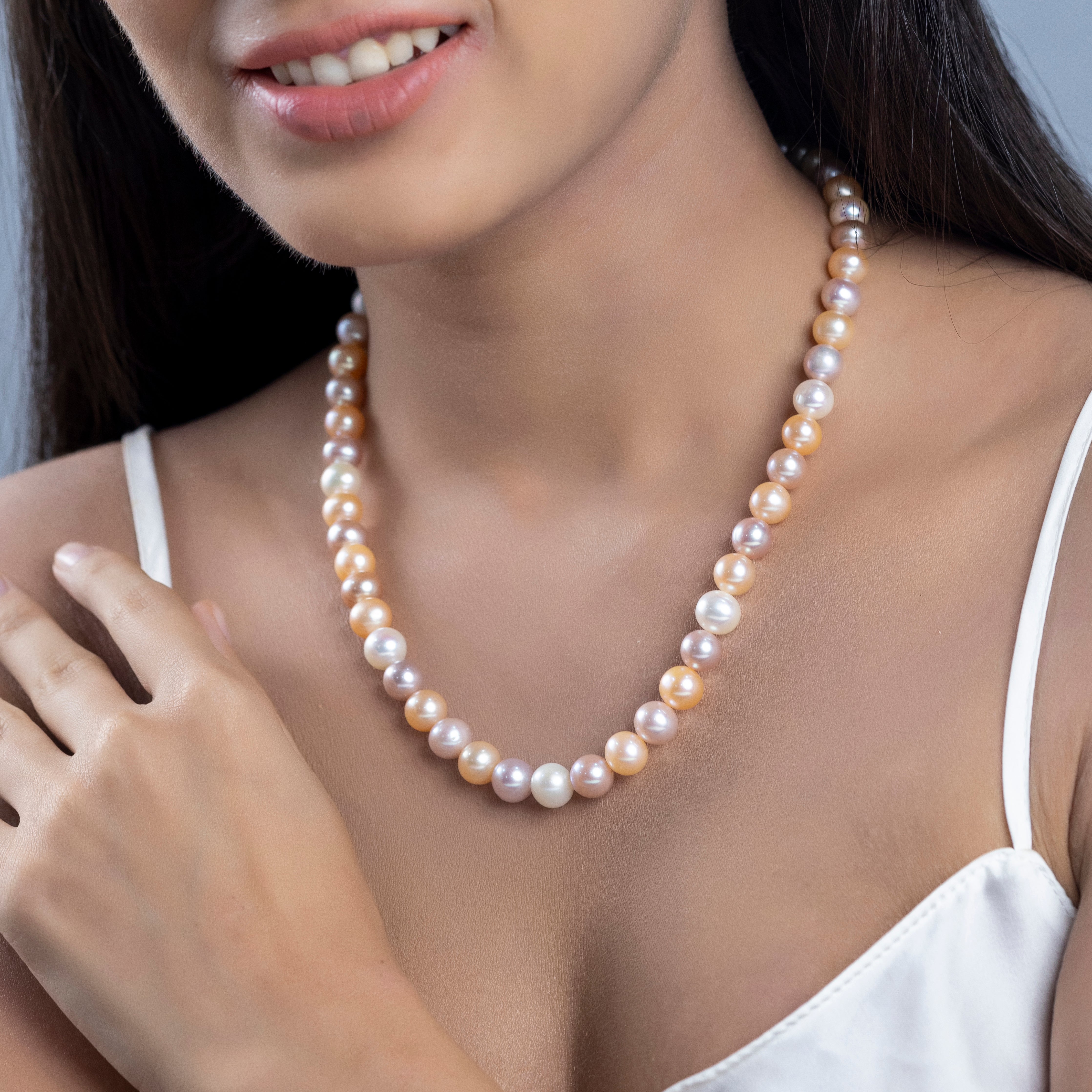 Pastel Pearl Serenade Freshwater Necklace
