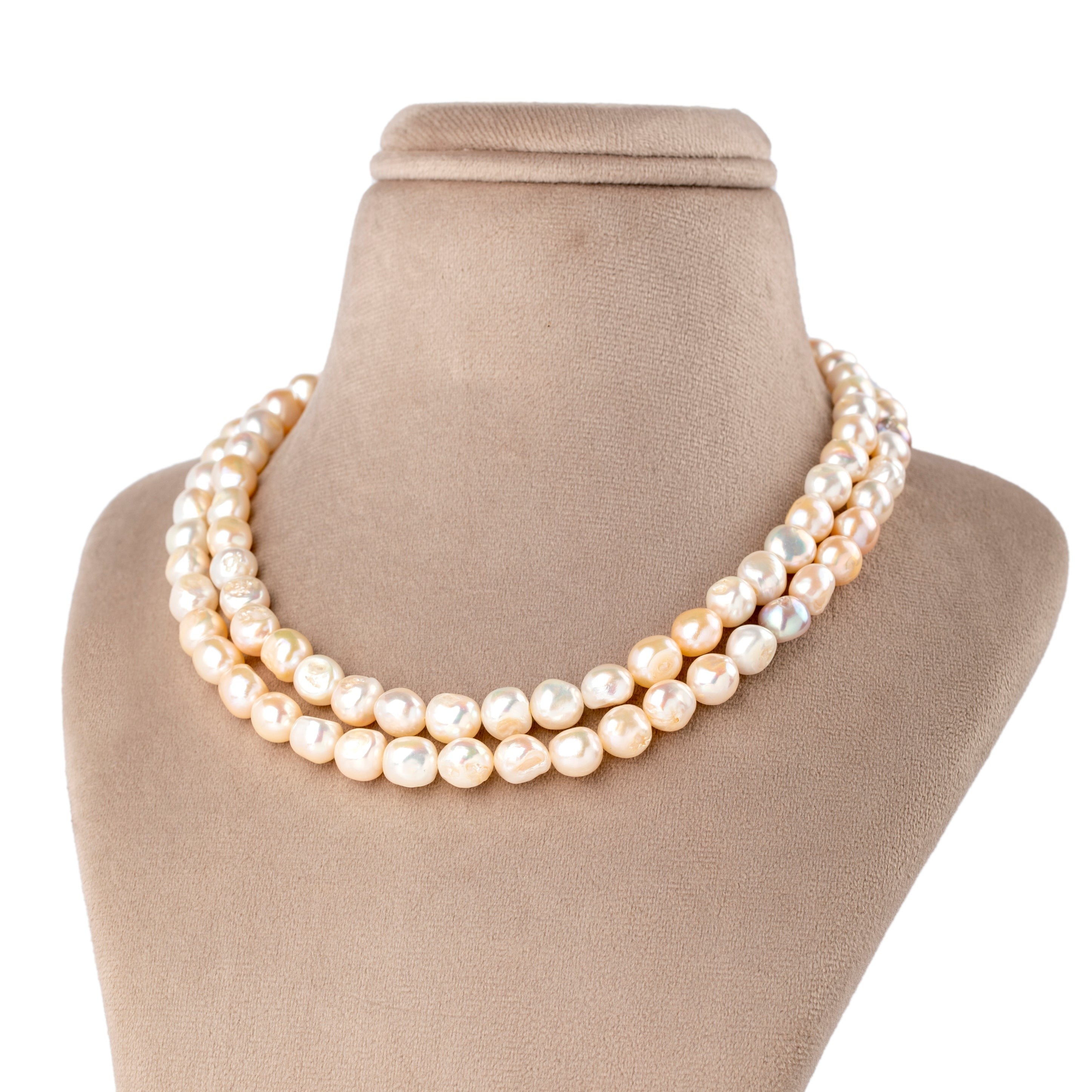 Baroque Blush Freshwater Necklace | Pearls