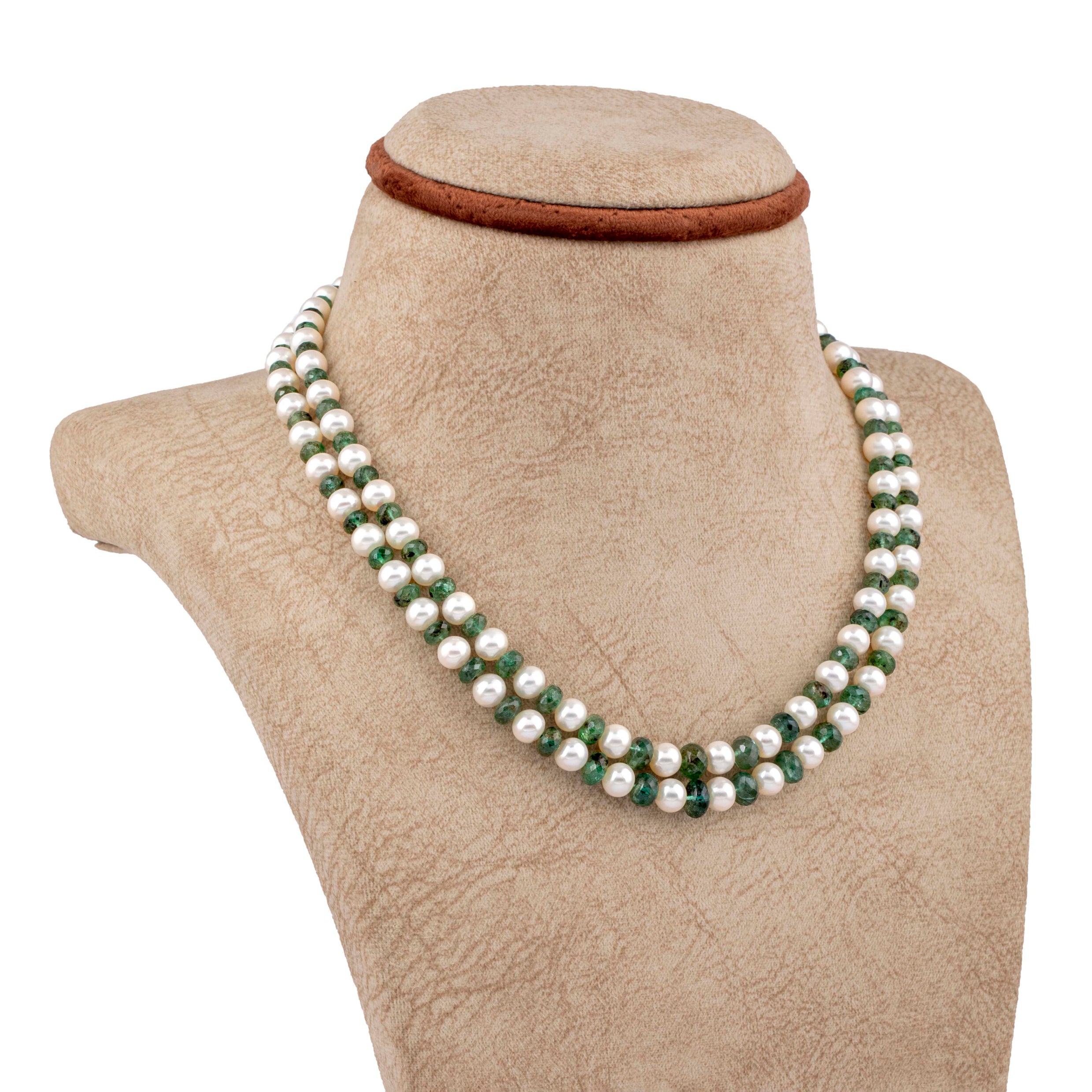 Emerald Euphoria Freshwater Pearl Necklace