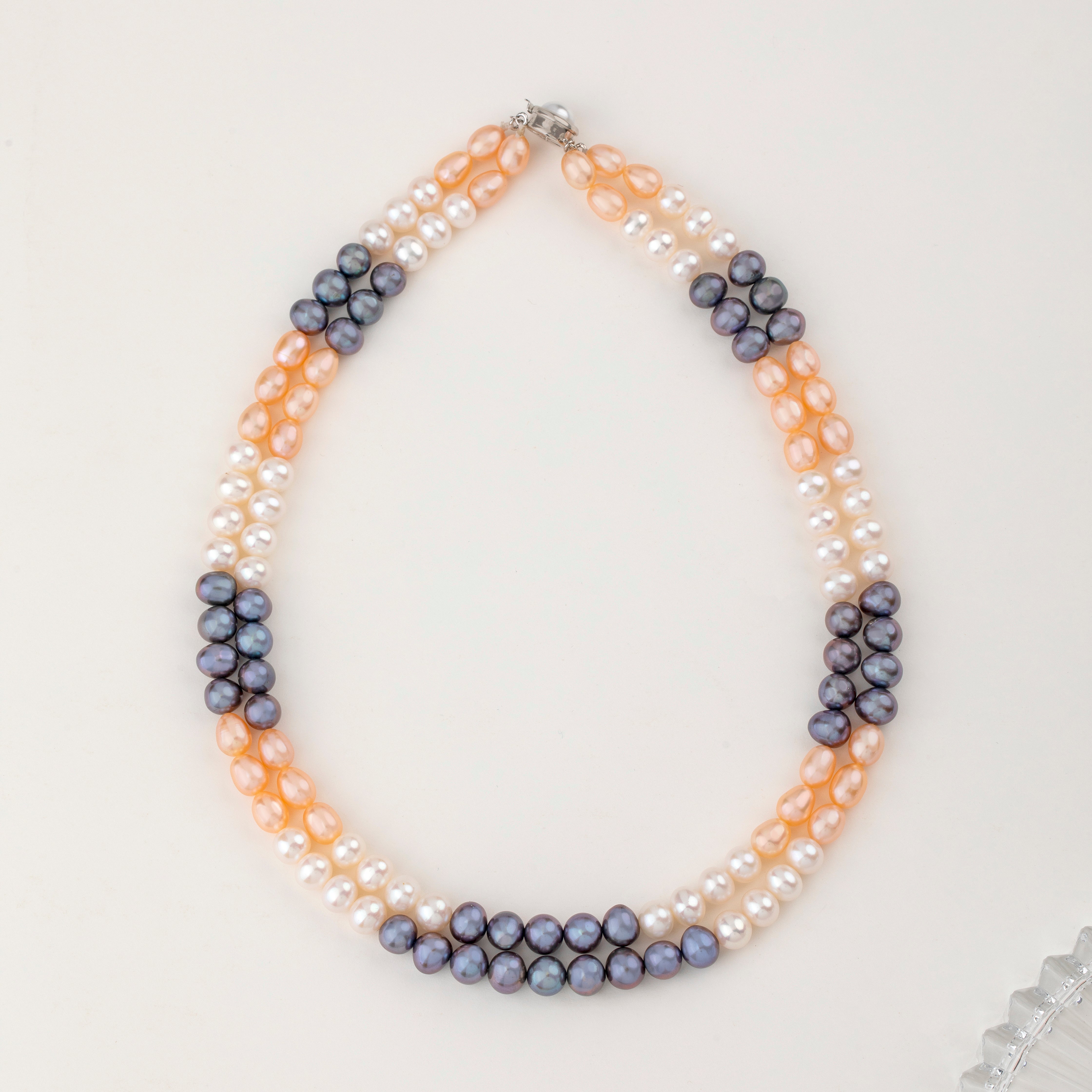 Double-line Freshwatar Necklace