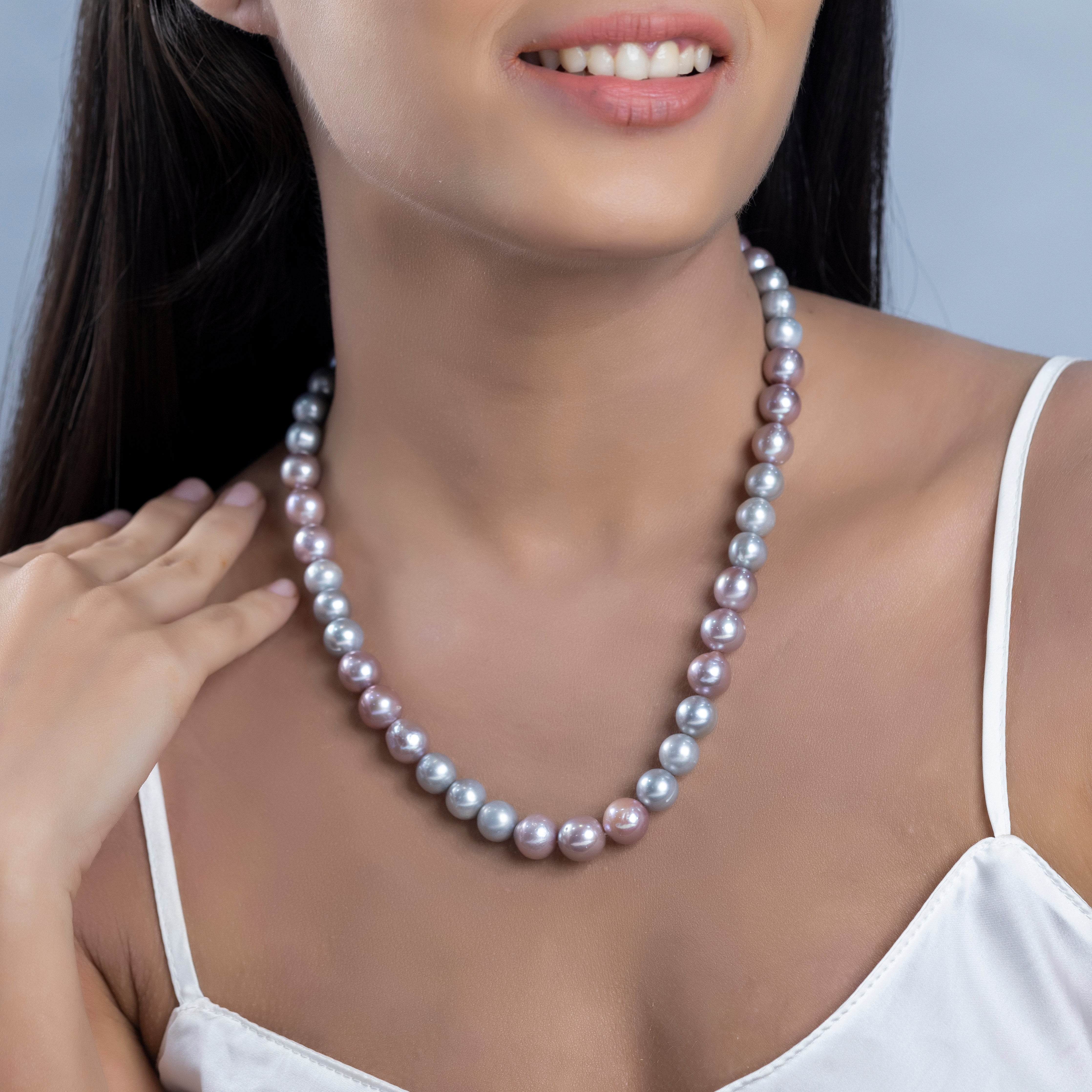 Symphony of Shades Freshwater Necklace