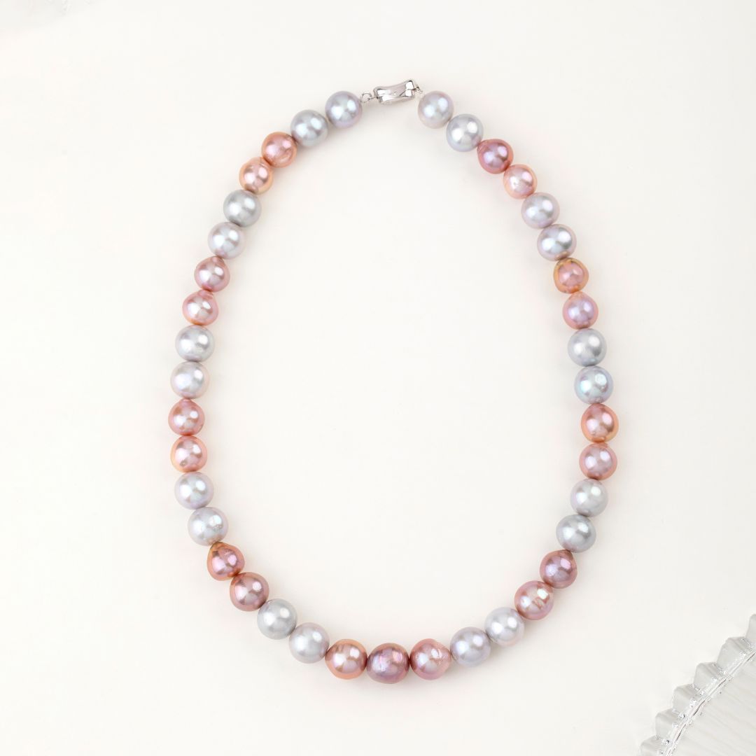 Multicolor Single-Line Freshwater Necklace