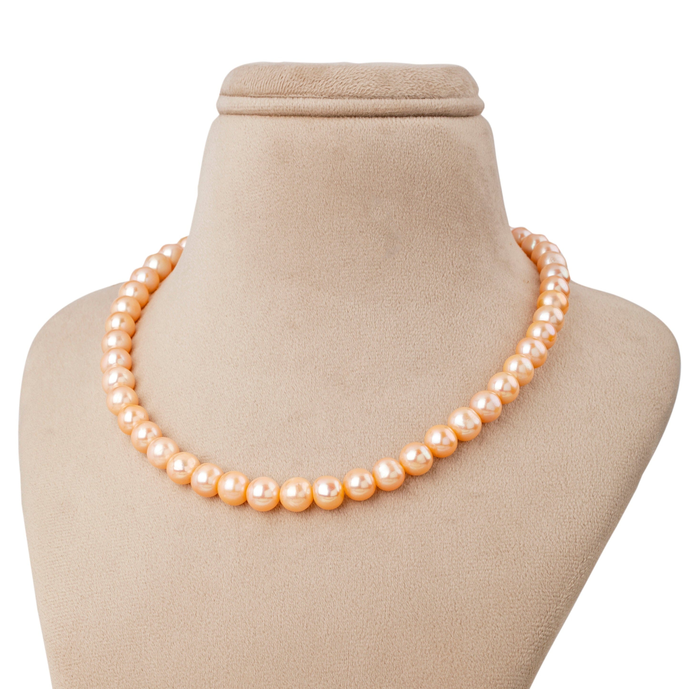 Freshwater Peach Pearl Necklace