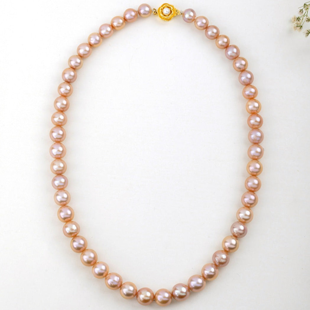 Freshwater Elegant Pink Pearl Necklace