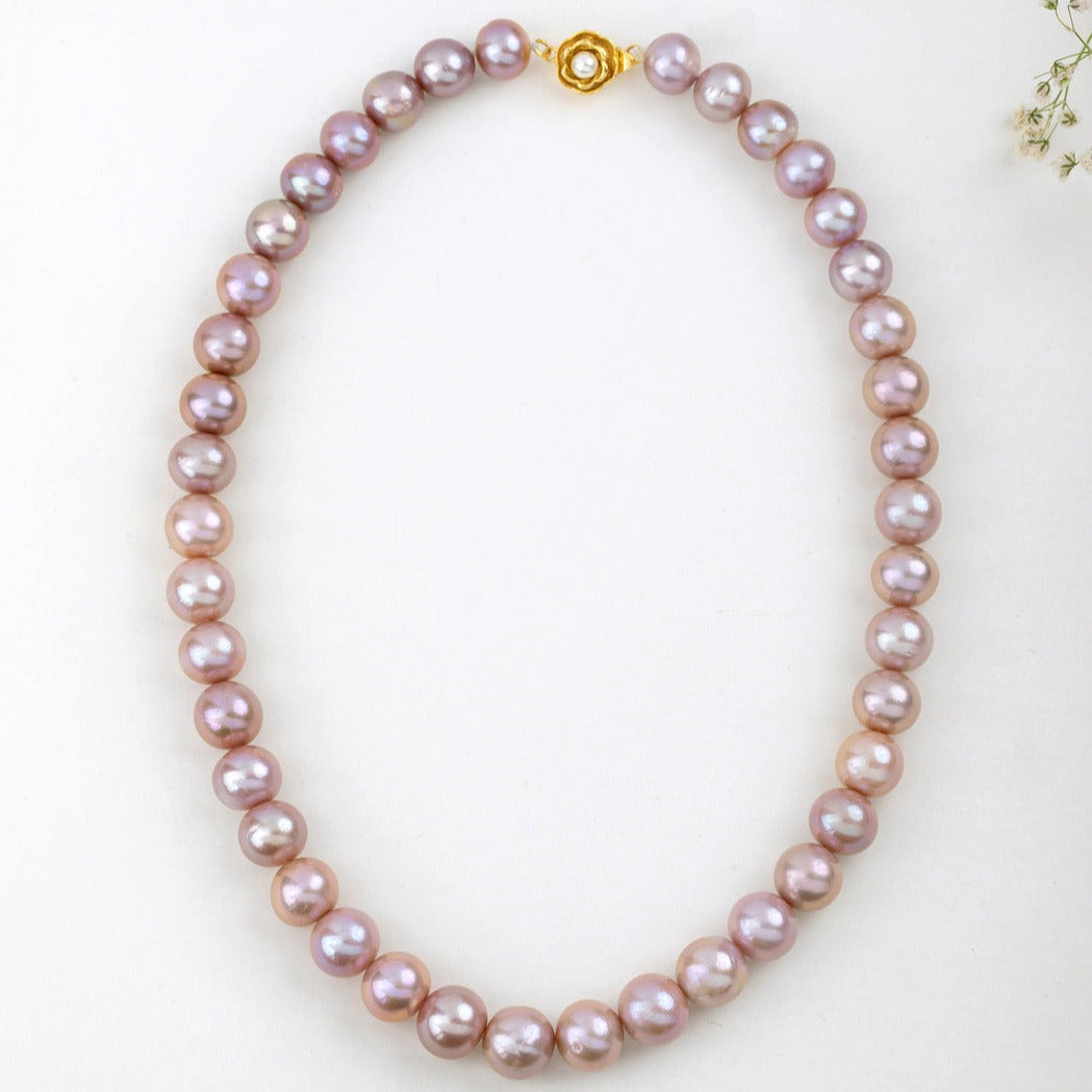 Freshwater Elegant LUST Pink Pearl Necklace