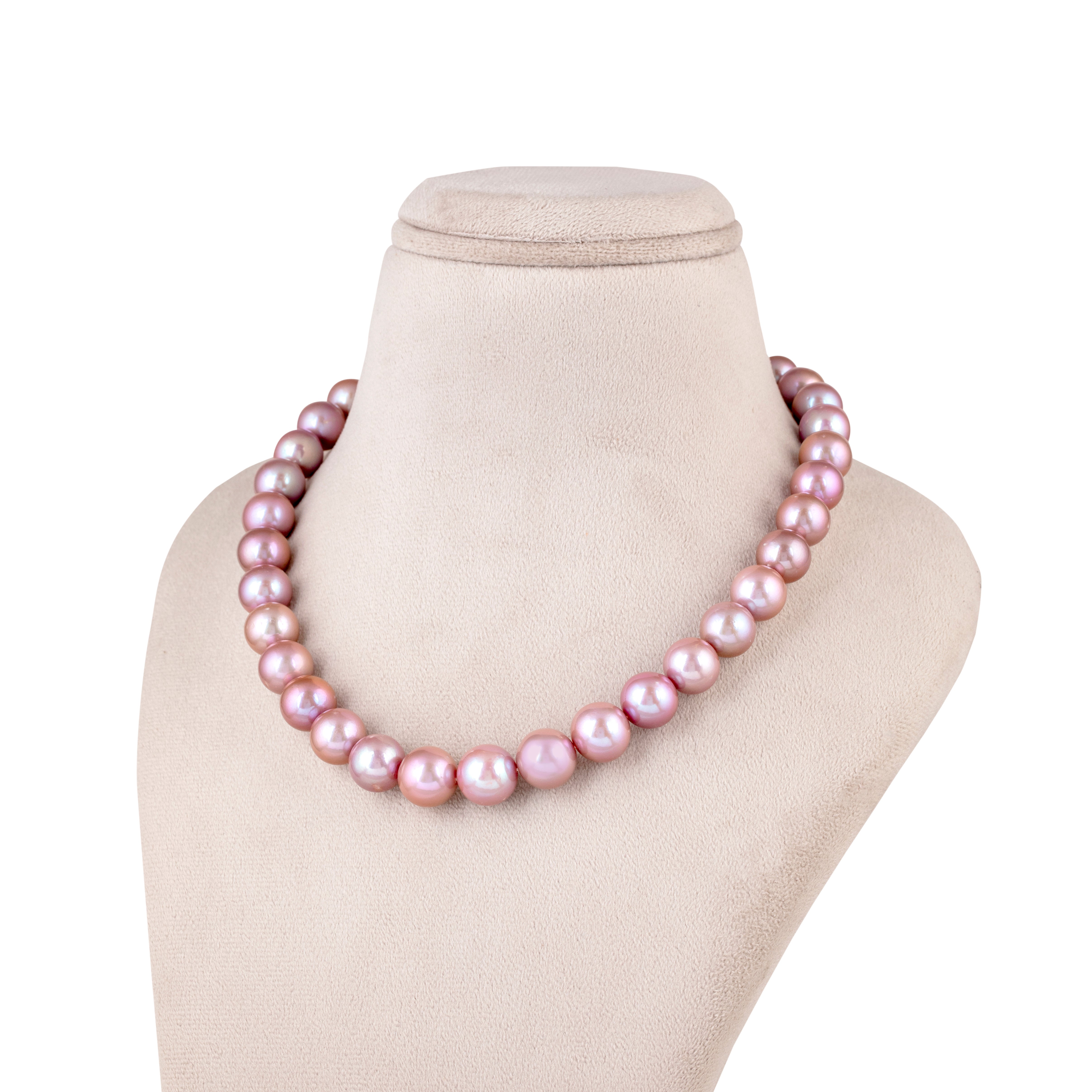 Bridal Roseate Freshwater Pearl Necklace