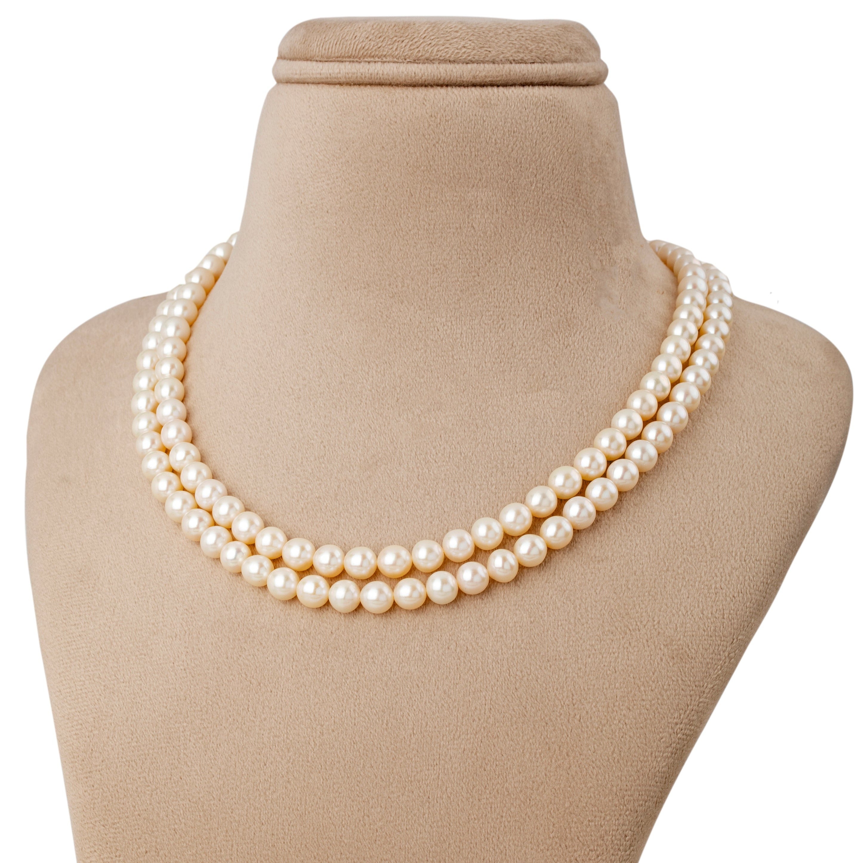 Freshwater Small White beauty 2-line Pearl Necklace