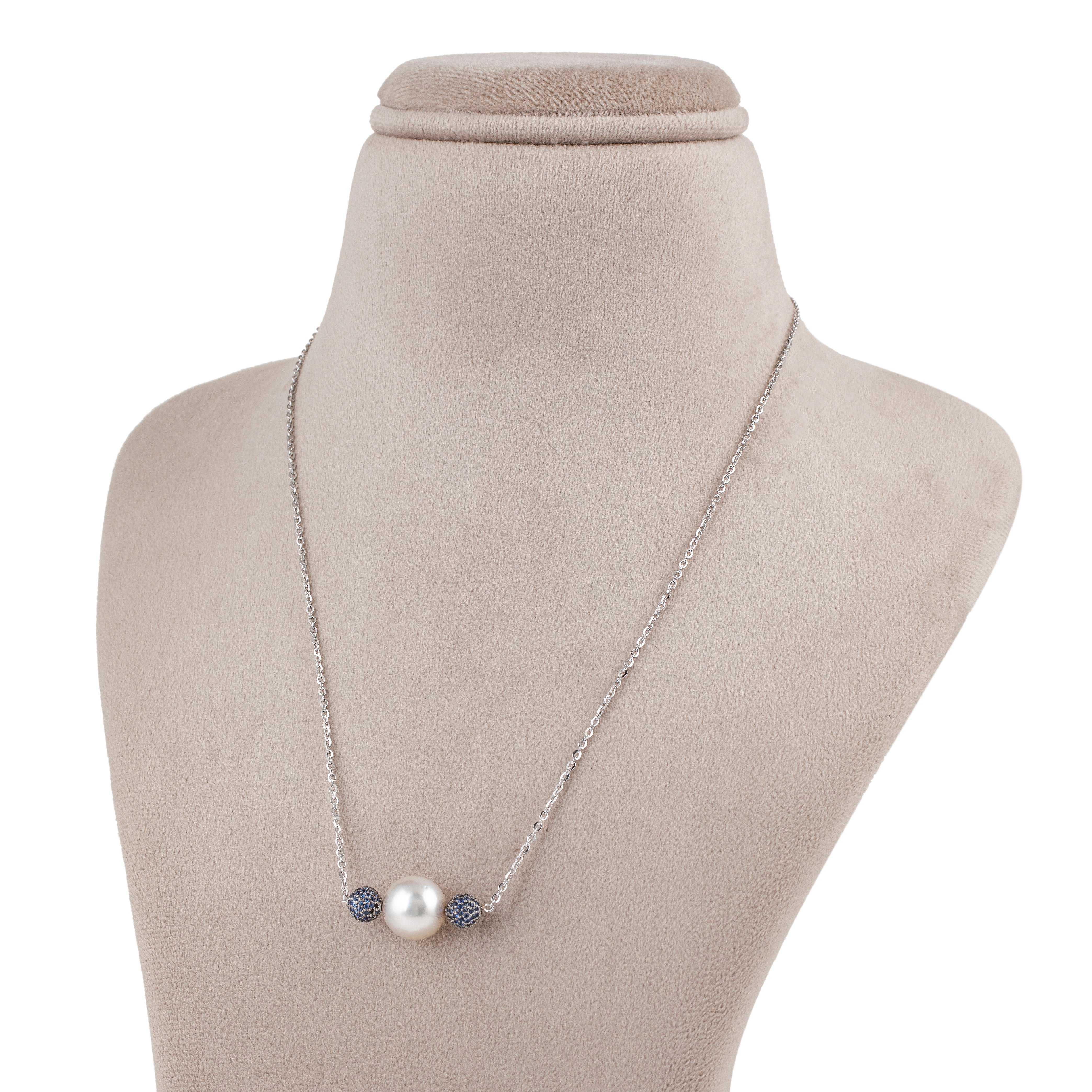 Sapphire Harmony Pearl Necklace