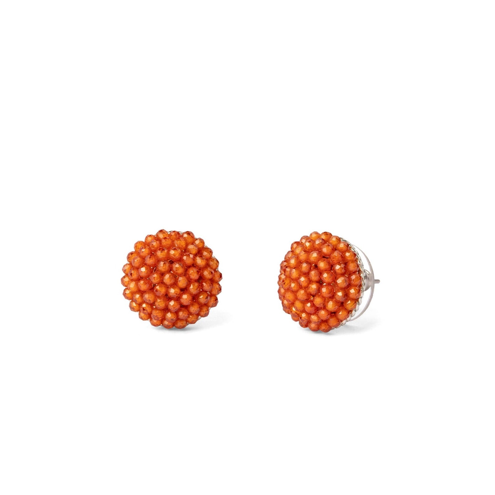 Mandarin Dream Gemstone Stud Earrings
