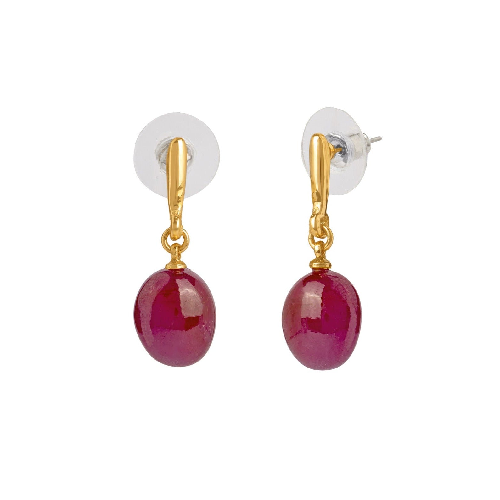 Ravishing Ruby Drop Earring