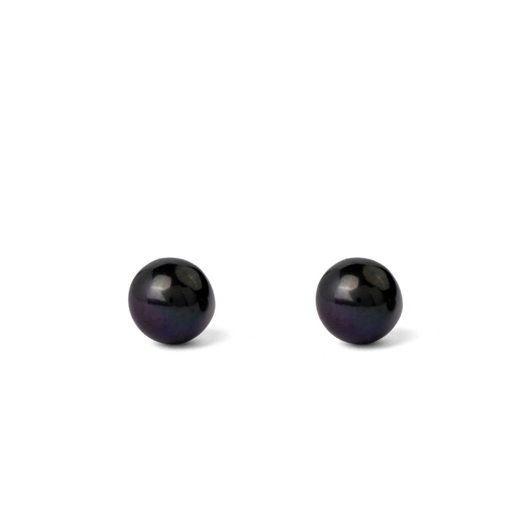 Black Beauty Solitaire Earring | Pearl Earrings