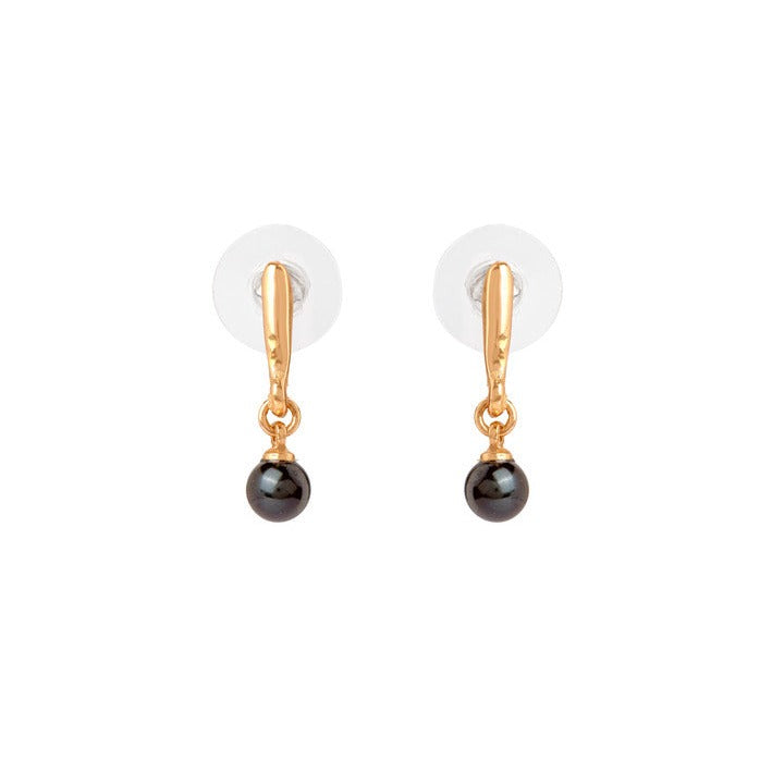 Starry Black Pearl Earrings