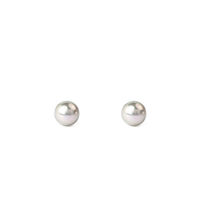 Misty Silver Shimmer Stud Earring