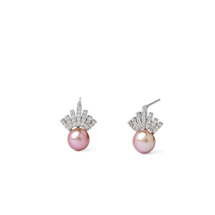 Stellar Luminary Pearl Studs