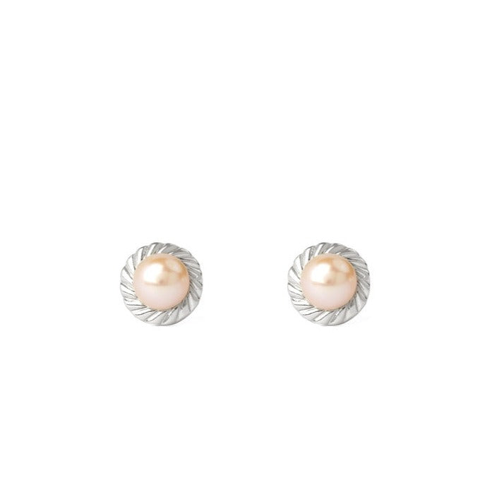 Radiant Pearl Spark Stud | Freshwater Earrings
