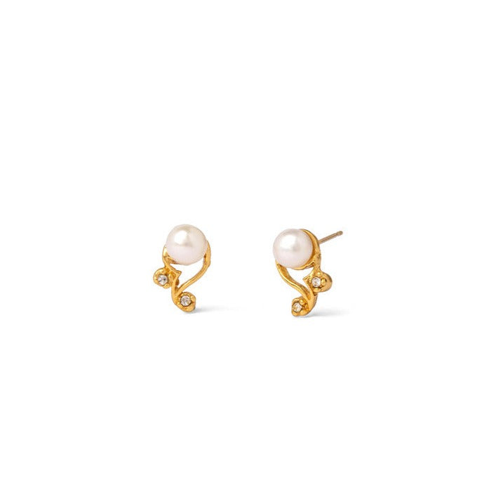 Pearl Bloom with Petals Studs