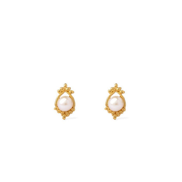 Pink Pearl Radiance Vintage Earrings