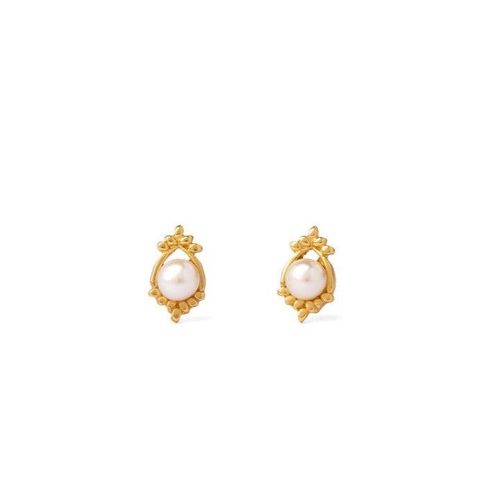 Pink Pearl Radiance Vintage Earrings