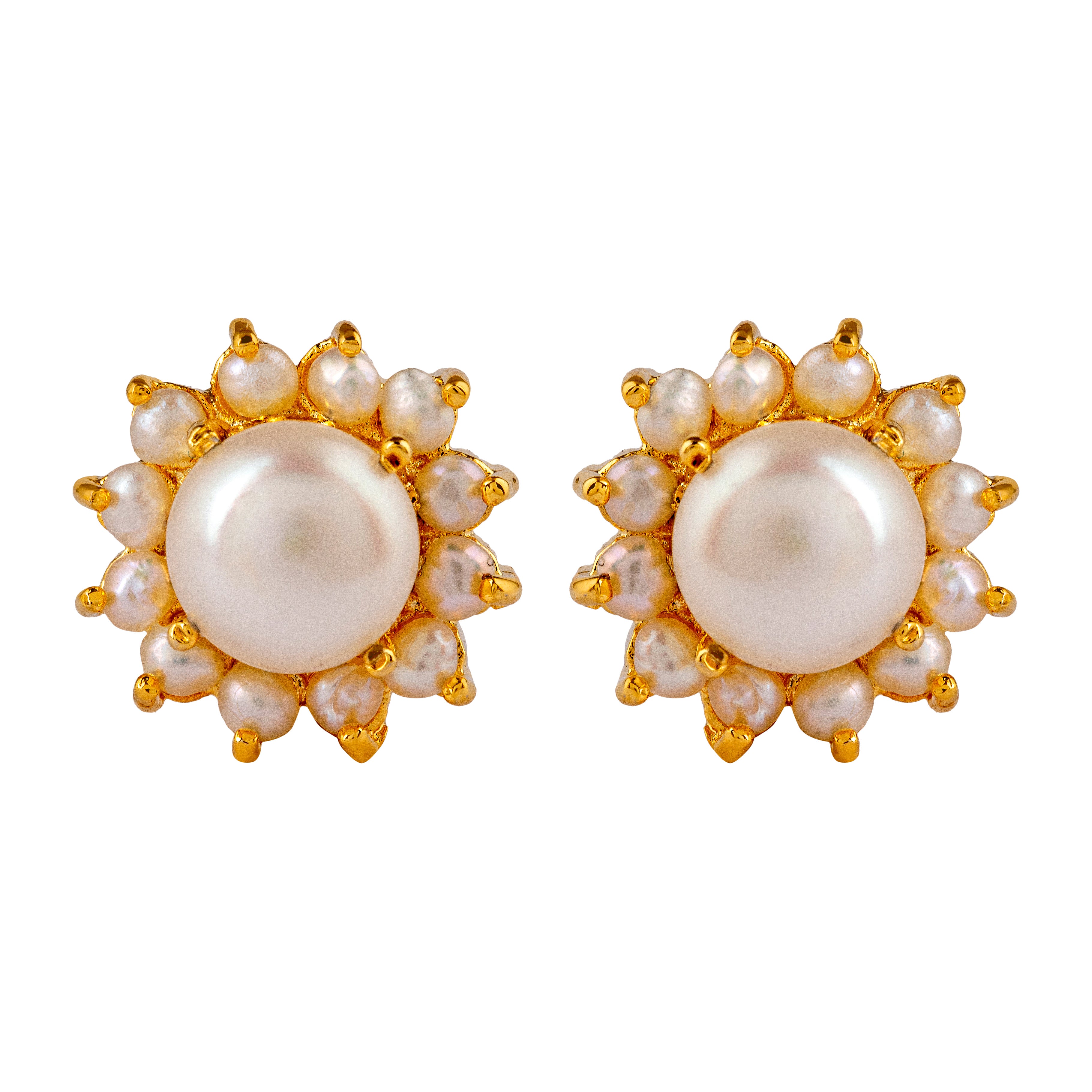 Pure Pearl Stud Earrings