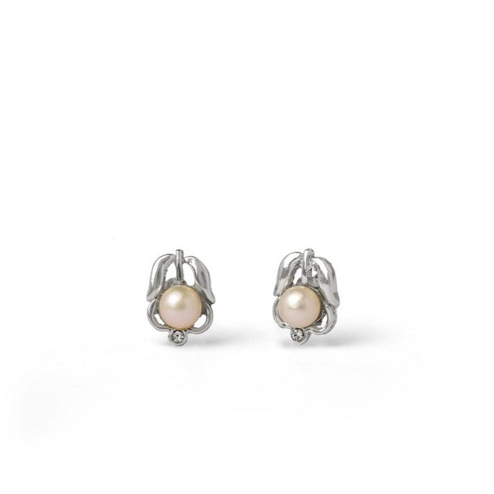 Fruity Elegance Pearl Stud Earrings