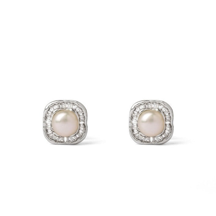 Monarch's Choice Pearl Stud Earrings