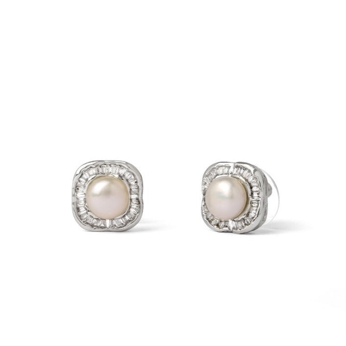 Monarch's Choice Pearl Stud Earrings