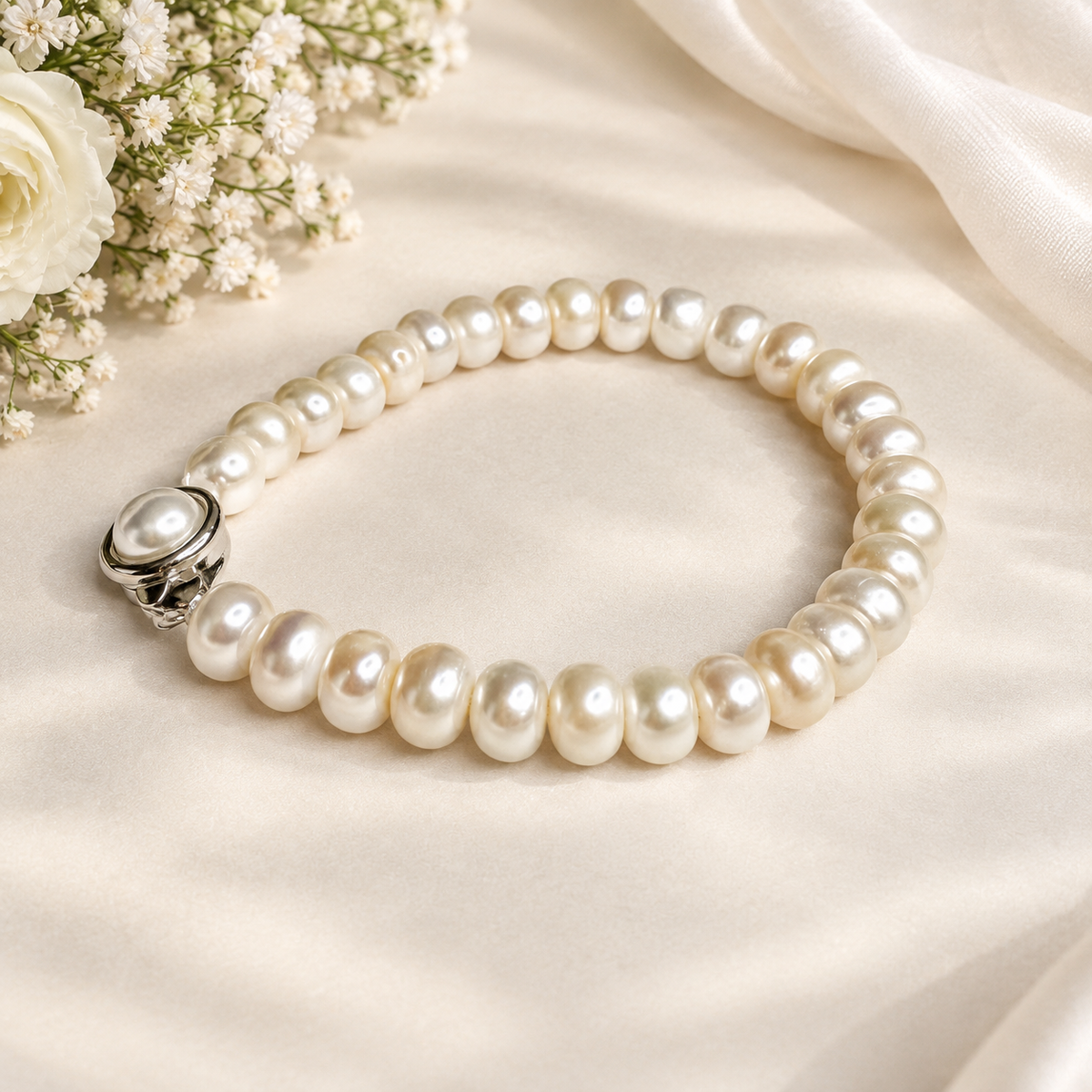 Milky Button Pearl Gift Set
