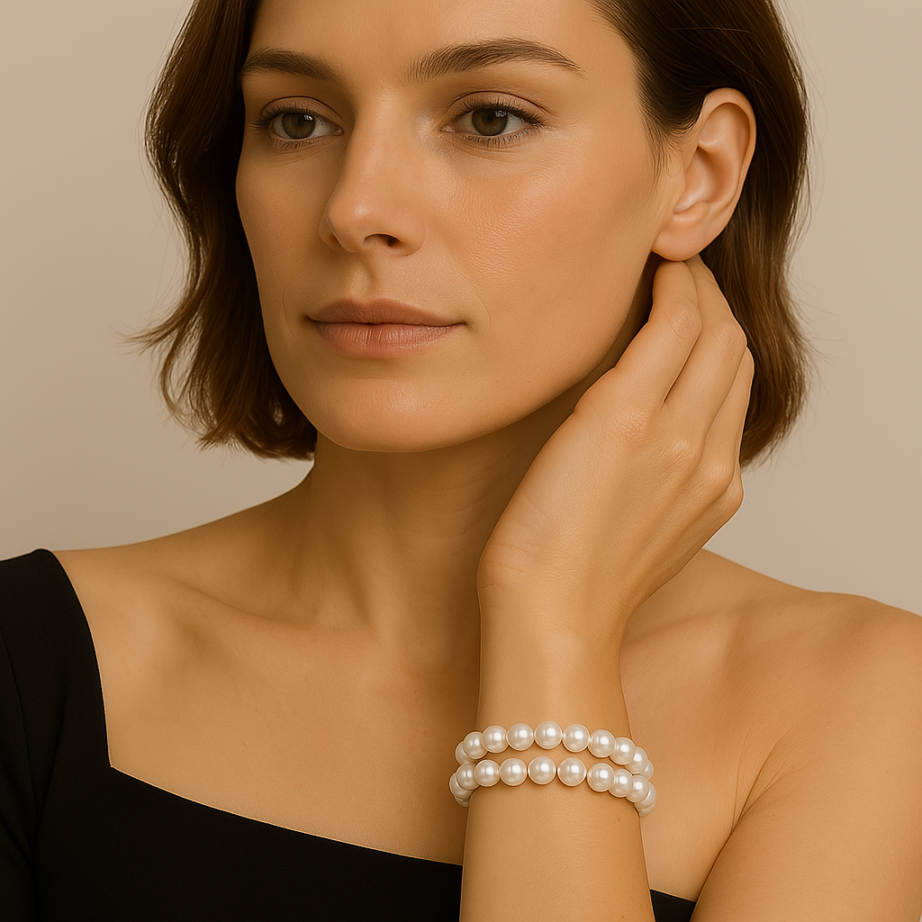 Eternal Bliss White Double-Row Bracelet
