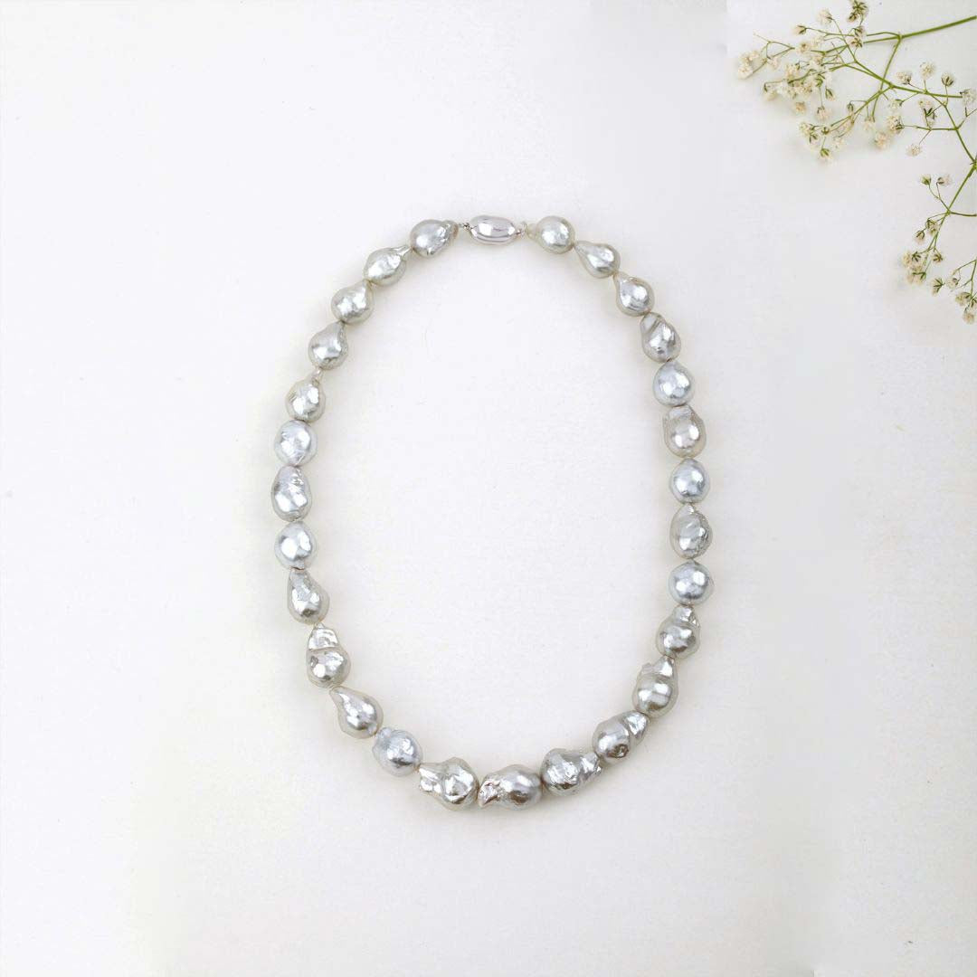 Grey Freshwater Pearl Necklace
