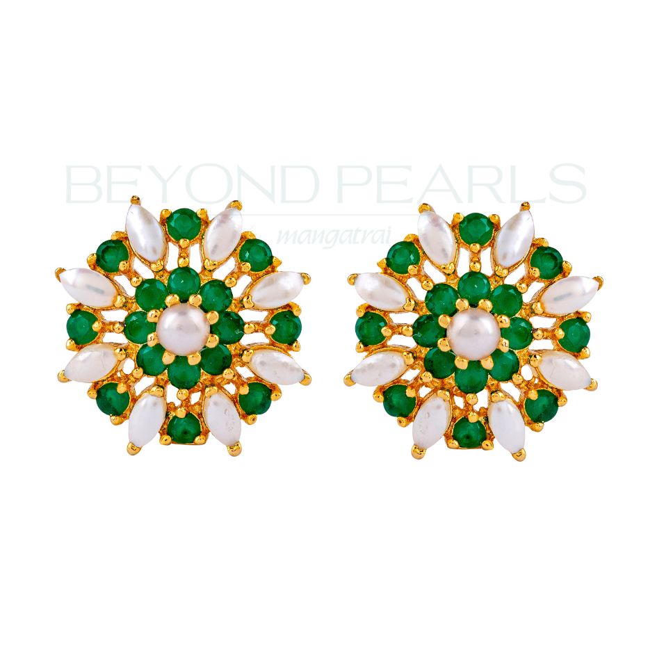 Jewel of the Forest Pearl Earrings