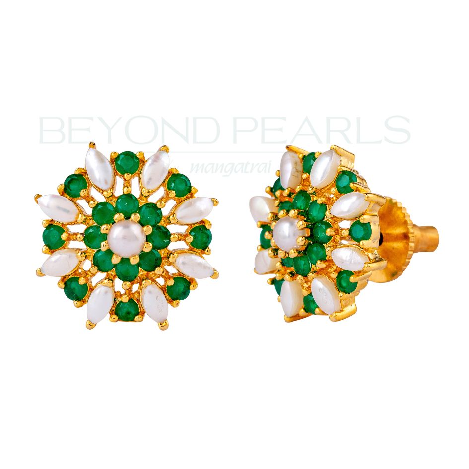 Jewel of the Forest Pearl Earrings