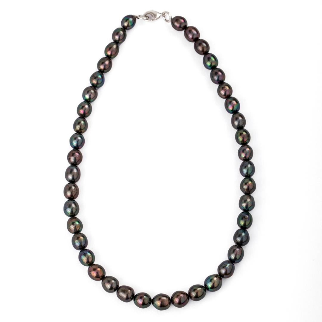 Midnight Allure Black Pearl Necklace
