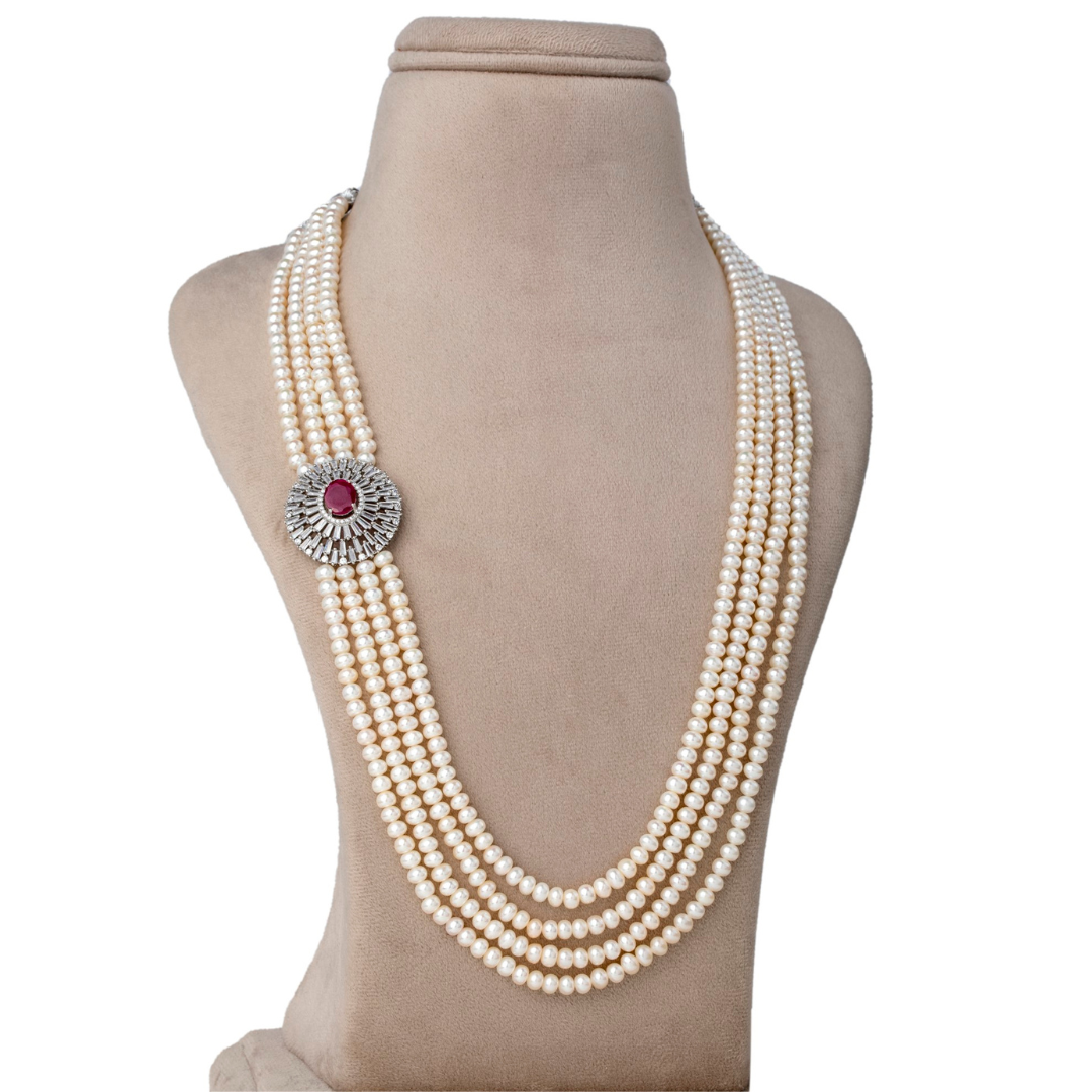 Midnight Sparkle With Pearl Jewelry Set