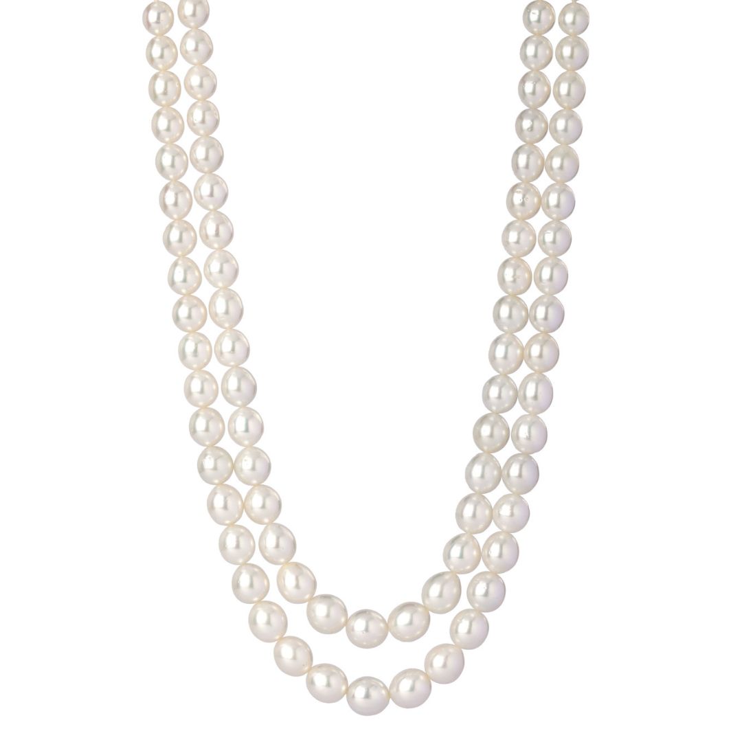 Opulent Brilliance Dual Line SouthSea Pearl Necklace