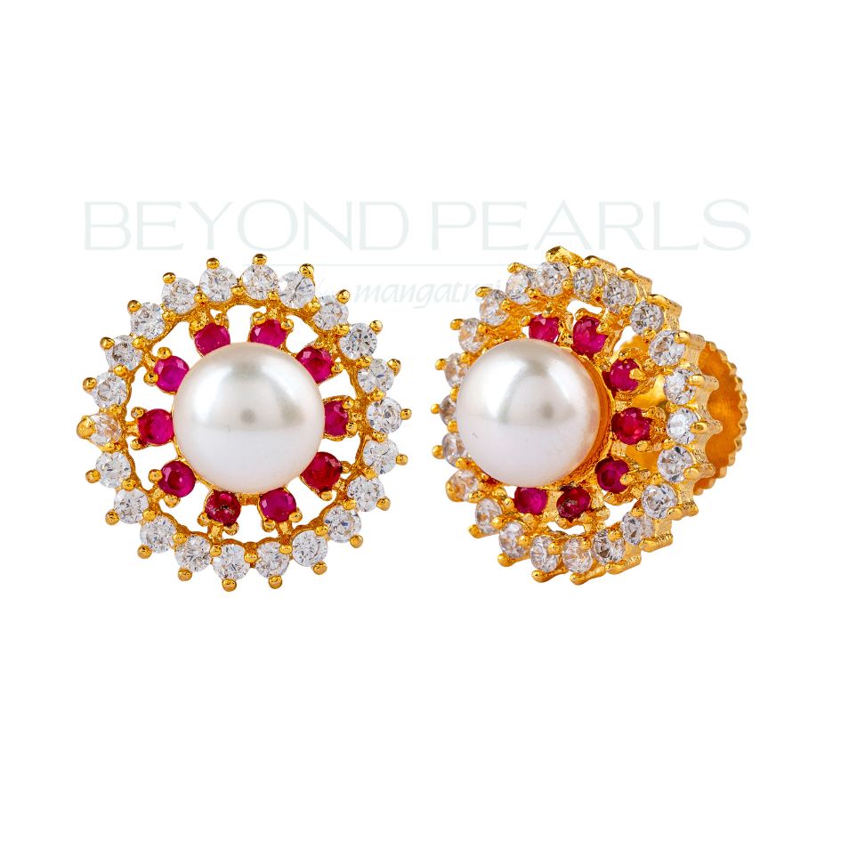 Red Delight Stud Earrings