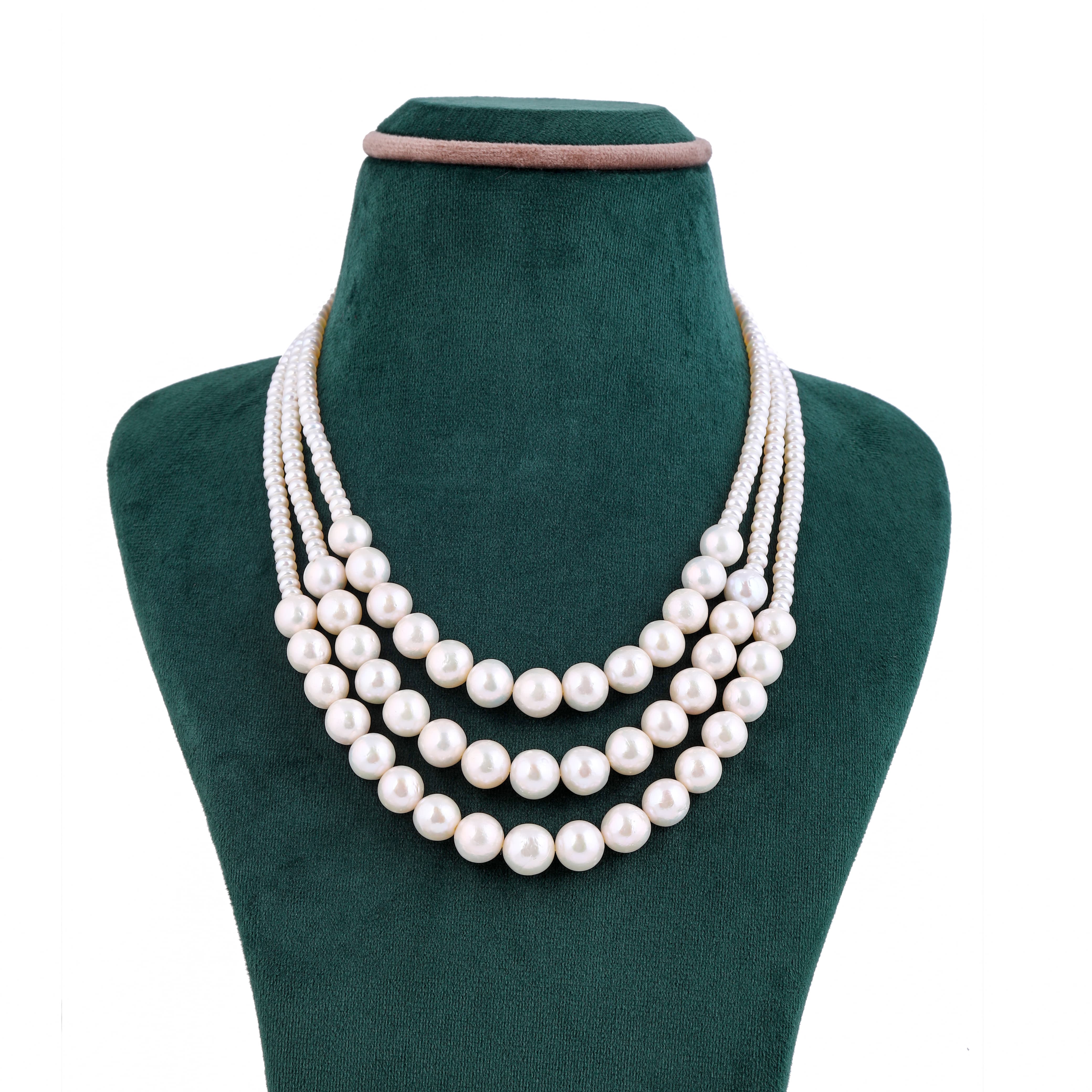Bridal White Freshwater Pearl Necklace