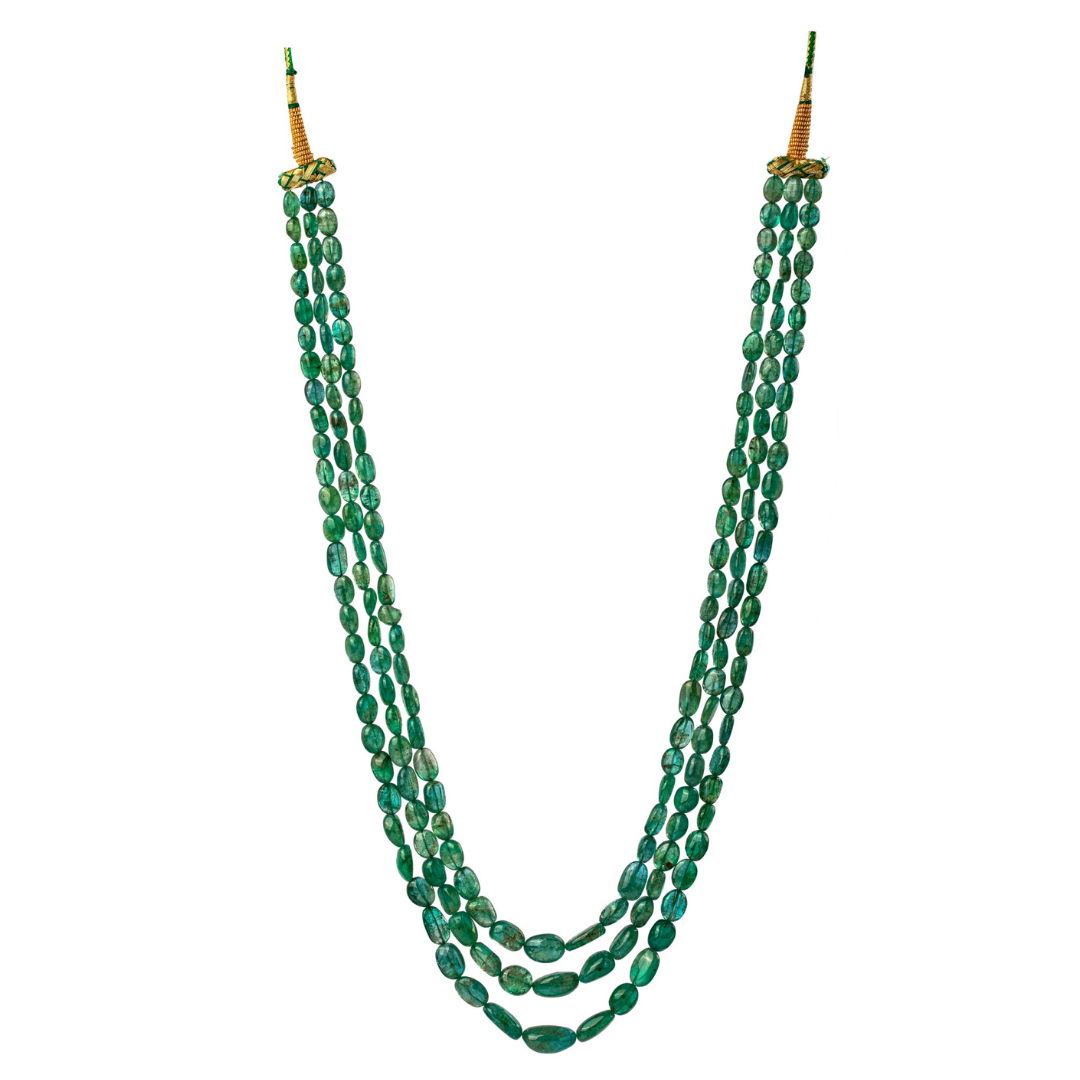 Raw Emerald Necklace