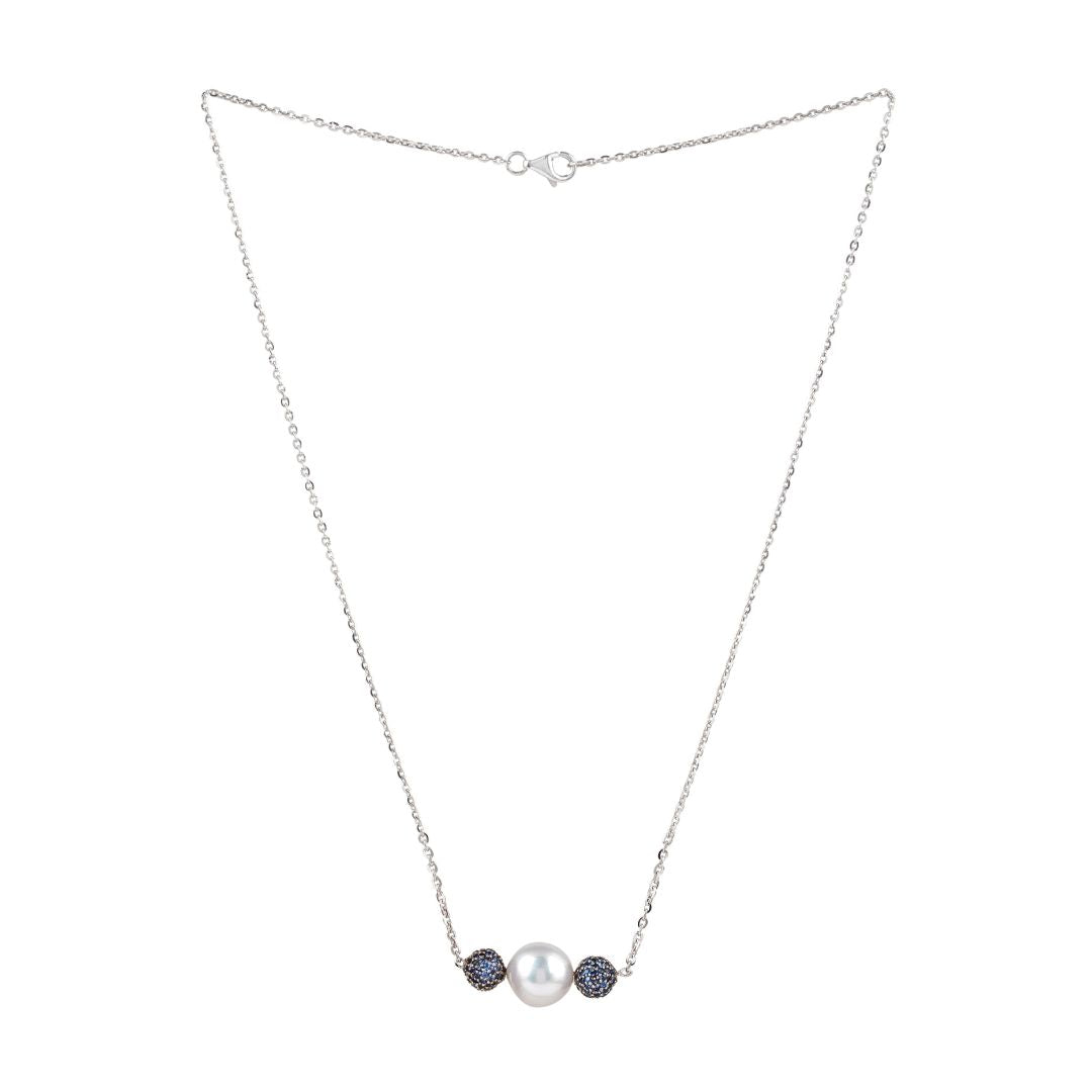 Sapphire Harmony Pearl Necklace