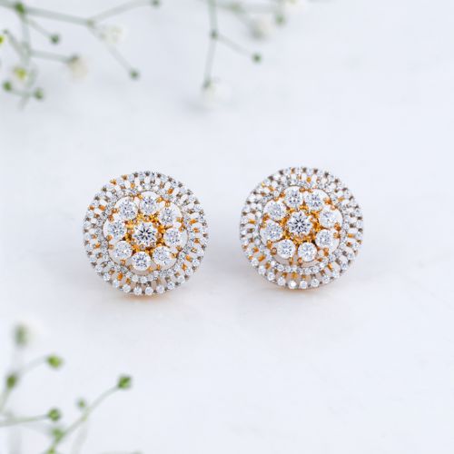 Round CZ Pearl Jewellery Set