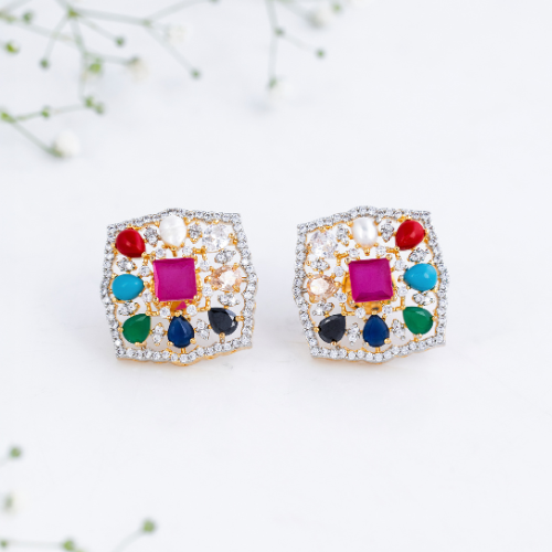 Multicolor Pearl Pendant Set